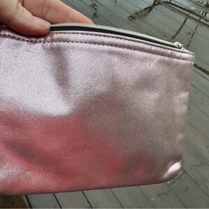 Metallic light pink Women's make-up cosmetic bag